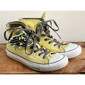 Converse X Crayola Yellow High Top Sneaker 5